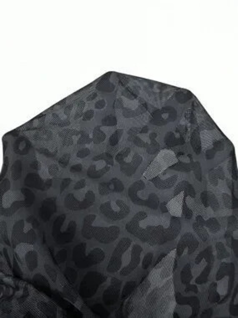Multicolor Elegant Women's Off-Shoulder Flounce Puff leopard print Long Top